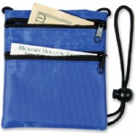 Double Zipper Neck Wallet