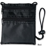 Double Zipper Neck Wallet